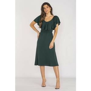 Midi Rochie Maneca scurta Rotund A659 imagine