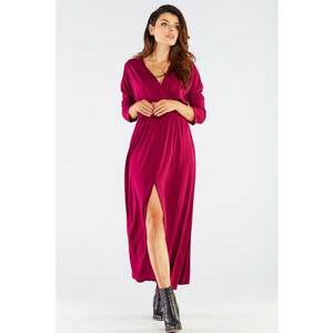Midi Rochie Maneca lunga - Casual - Viscoza A454 imagine