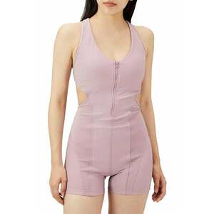Salopeta scurta - roz - material poliester/elastan - fara model - pentru femei - imagine