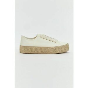 Pantofi sport din material textil cu aplicatii din iuta imagine
