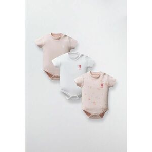 Set de body-uri cu maneci scurte si model - 3 Piese imagine