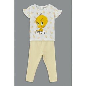 Pantaloni de pijama din bumbac cu imprimeu cu desene animate imagine
