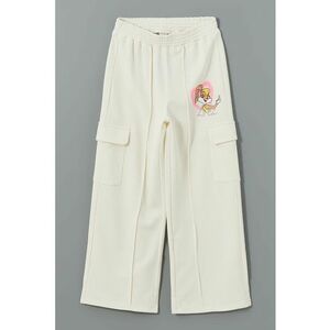 Pantaloni din amestec de bumbac cu croiala ampla imagine