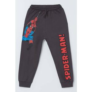 Pantaloni de trening cu snur si imprimeu Spider Man imagine