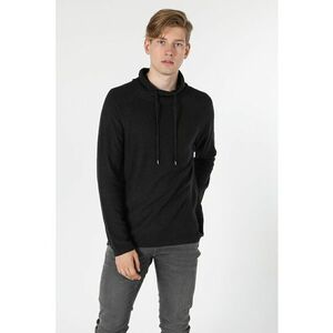 Pulover tricotat fin cu gular drapat imagine
