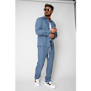 Set camasa si pantalon lung Premium Edition Blue 16926 imagine