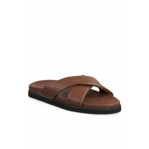 Papuci flip-flop barbati - Piele naturala imagine