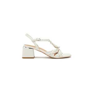 Sandale din piele cu barete impletite Barnard imagine