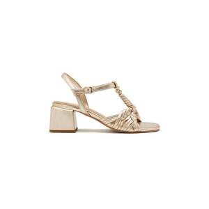 Sandale din piele cu barete impletite Barnard imagine