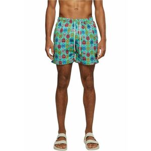 Pantaloni scurti de baie cu model si buzunare laterale imagine