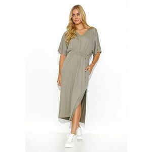 Rochie midi din jerseu cu drapaje imagine