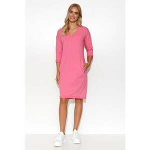 Rochie midi cu buzunare - din amestec de bumbac imagine