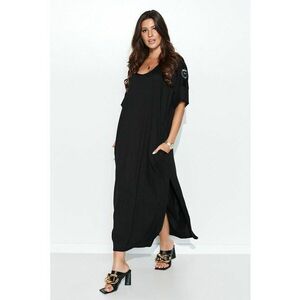Rochie tip tricou cu crapaturi laterale - imagine
