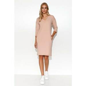 Rochie cu buzunare laterale si decolteu in V imagine