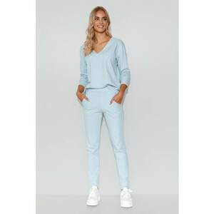 Set de bluza si pantaloni - Albastru pastel imagine