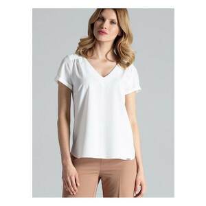 Tricou dama - elastan/poliester - alb - imagine