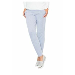 Pantaloni dama M305 - gri - bumbac/poliester - cu fermoare pe glezne imagine