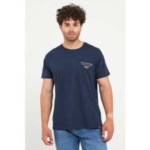 Tricou cu decolteu la baza gatului si imprimeu pe piept imagine