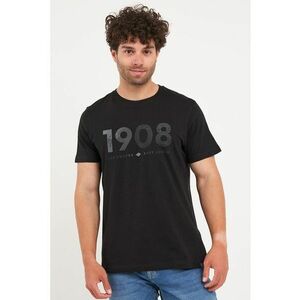 Tricou cu decolteu la baza gatului si imprimeu imagine