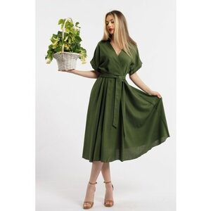 Rochie evazata din in imagine
