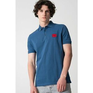 Tricou polo slim fit cu aplicatie logo Dereso imagine
