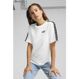 Tricou din amestec de bumbac cu benzi logo imagine