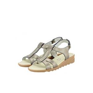 Sandale argint vechi din piele naturala Silvia M5 404 imagine