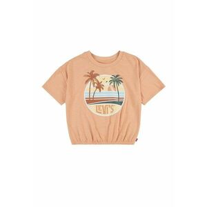 Tricou cu decolteu la baza gatului si imprimeu logo imagine