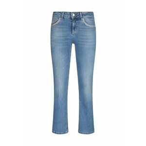 Blugi bootcut cu strasuri imagine