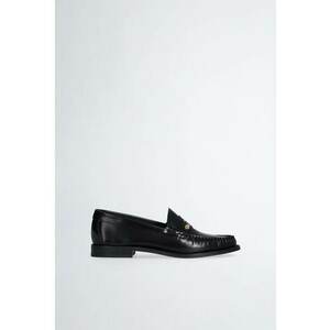 Pantofi loafer de piele cu logo metalic imagine