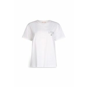 Tricou din bumbac cu croiala lejera si logo imagine