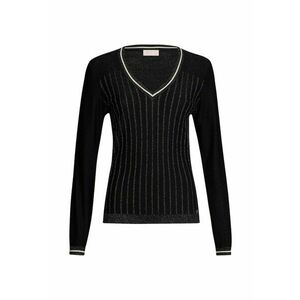 Pulover slim fit cu decolteu in V imagine