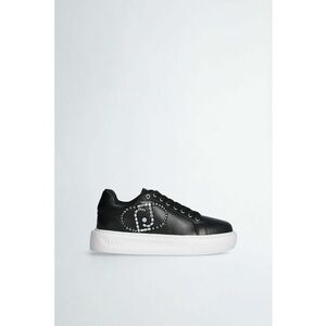 Pantofi sport flatform de piele ecologica cu logo imagine