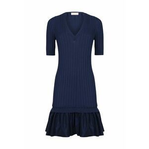 Rochie striata cu decolteu in V imagine