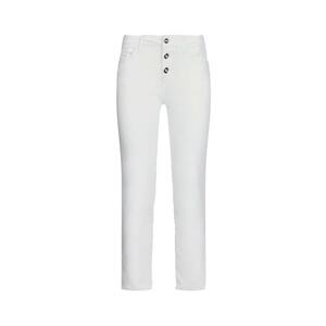 Pantaloni skinny crop cu nasturi imagine
