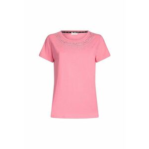 Tricou slim fit cu strasuri imagine