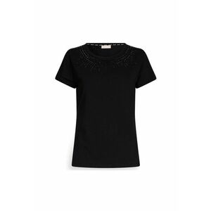 Tricou slim fit cu strasuri imagine