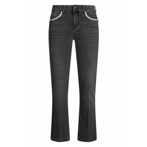 Blugi bootcut cu strasuri imagine