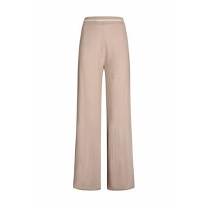 Pantaloni din tricot cu croiala ampla si talie elastica imagine