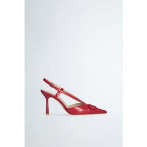 Pantofi din piele cu toc imagine