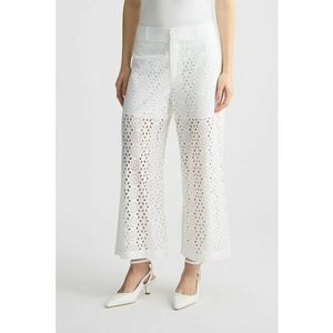 Pantaloni kick-flare de dantela imagine