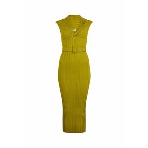 Rochie midi cambrata cu o curea in talie imagine