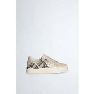 Pantofi sport de piele ecologica cu imprimeu piele de reptila imagine