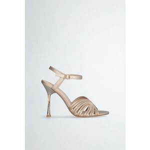 Sandale slingback de piele ecologica imagine