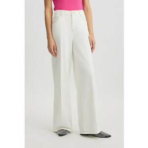 Pantaloni de bumbac cu talie inalta imagine