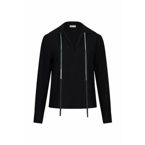 Bluza cu decolteu in V si aplicatii de strasuri imagine