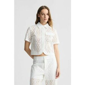 Camasa crop de dantela imagine