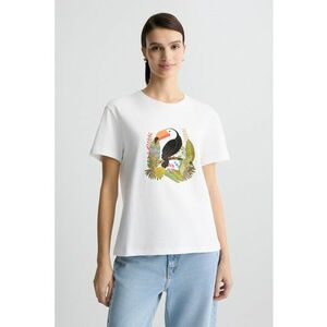 Tricou de bumbac cu imprimeu grafic imagine