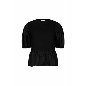 Bluza de bumbac cu maneci bufante imagine