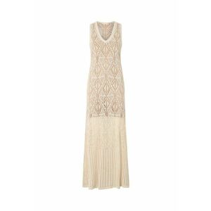 Rochie maxi cu model cu perforatii - fara maneci imagine